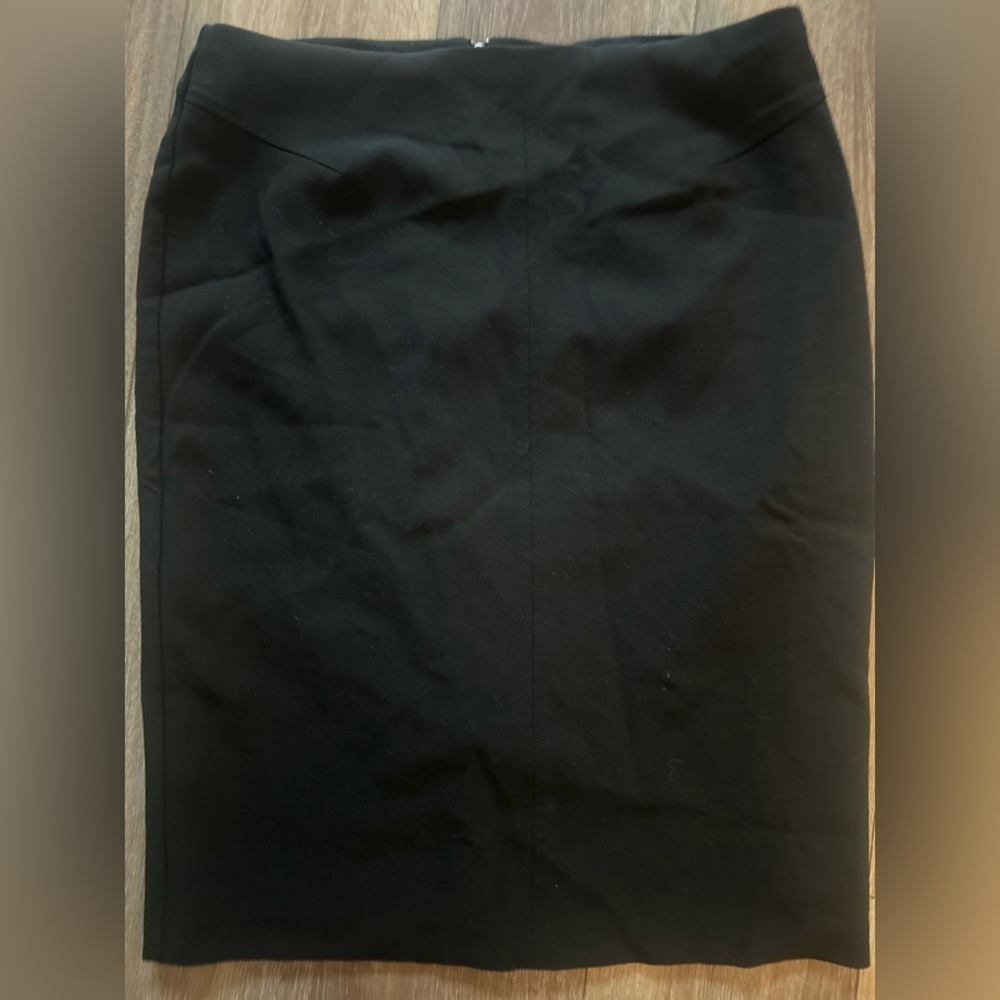 Black Knee-Length Pencil Skirt for Work